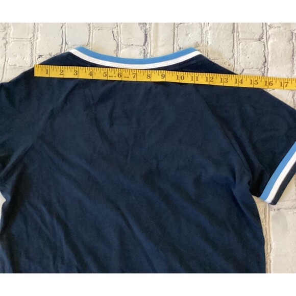 New Era T-Shirt Women’s Size Medium Color Navy Tampa Rays Graphic Tee - Picture 11 of 11